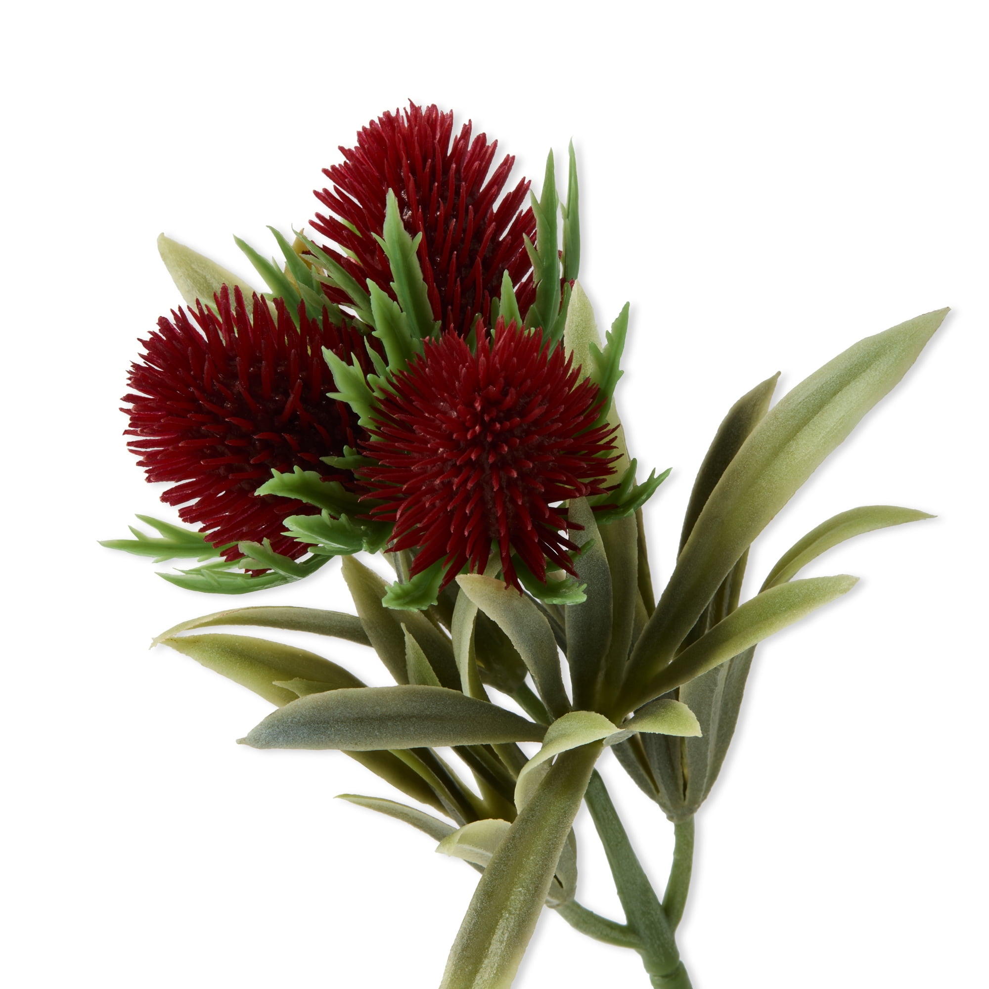 Mainstays Artificial Thistle Flower, Red