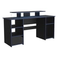 thumbnail image 3 of Escritorio Gamer Trollino Wengue y Azul con Luz LED Virtual Muebles, 3 of 6