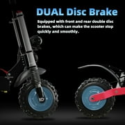 Mebike Dual Motor Electric Scooter for Adults ,53MPH &53 Miles Long Range ,72V 6000W E Scooter with Seat,11INCH Off-Road Tires,UL2272