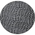 thumbnail image 2 of Furnish My Place Crocodile Light Grey Area Rug, Animal Print Area Rug, Pet-Friendly Rug, Baby Nursery Mat, Indoor Rug, Perfect for Living Room, Playroom, 3' Round - Set of 5, 2 of 5