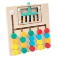 thumbnail image 4 of HILABEE Montessori Wooden Color Matching Puzzles Board Brain Teasers Game for Ages 3+ 5 Colors, 4 of 9