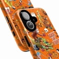 thumbnail image 2 of Curious Monkey Halloween Phone Case, Classic Bold Orange Trick or Treat iPhone Cover, Festive Cartoon Fall Protective Case for iPhone 16 15 14 13 12 11 Plus Pro Max Mini, 2 of 6
