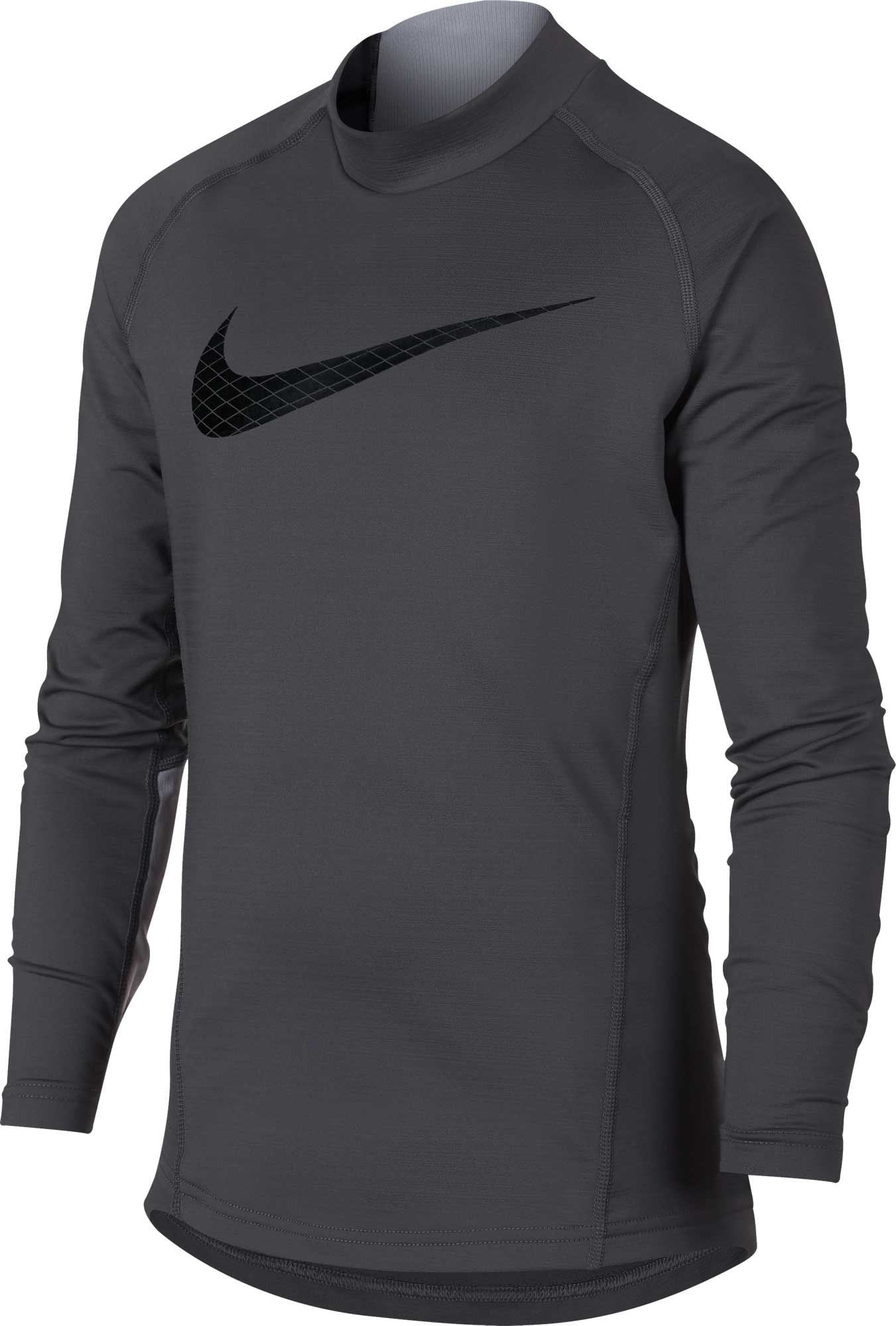 Nike Boys' Dri-FIT Mock Neck Compression Shirt - Walmart.com - Walmart.com
