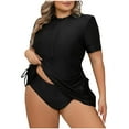 thumbnail image 2 of Cameland Maillot de Bain Rétro Grande Taille pour Femmes, Imprimé Nœud, Combinaison Conservatrice, 2 of 8