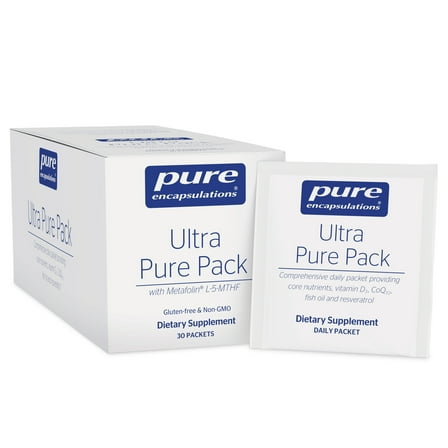Pure Encapsulations Ultra Pure Pack - Daily Comprehensive Multivitamins - Supports Well-Being* - With Coenzyme Q10, Vitamin C & More - Non-GMO - 30 Packets