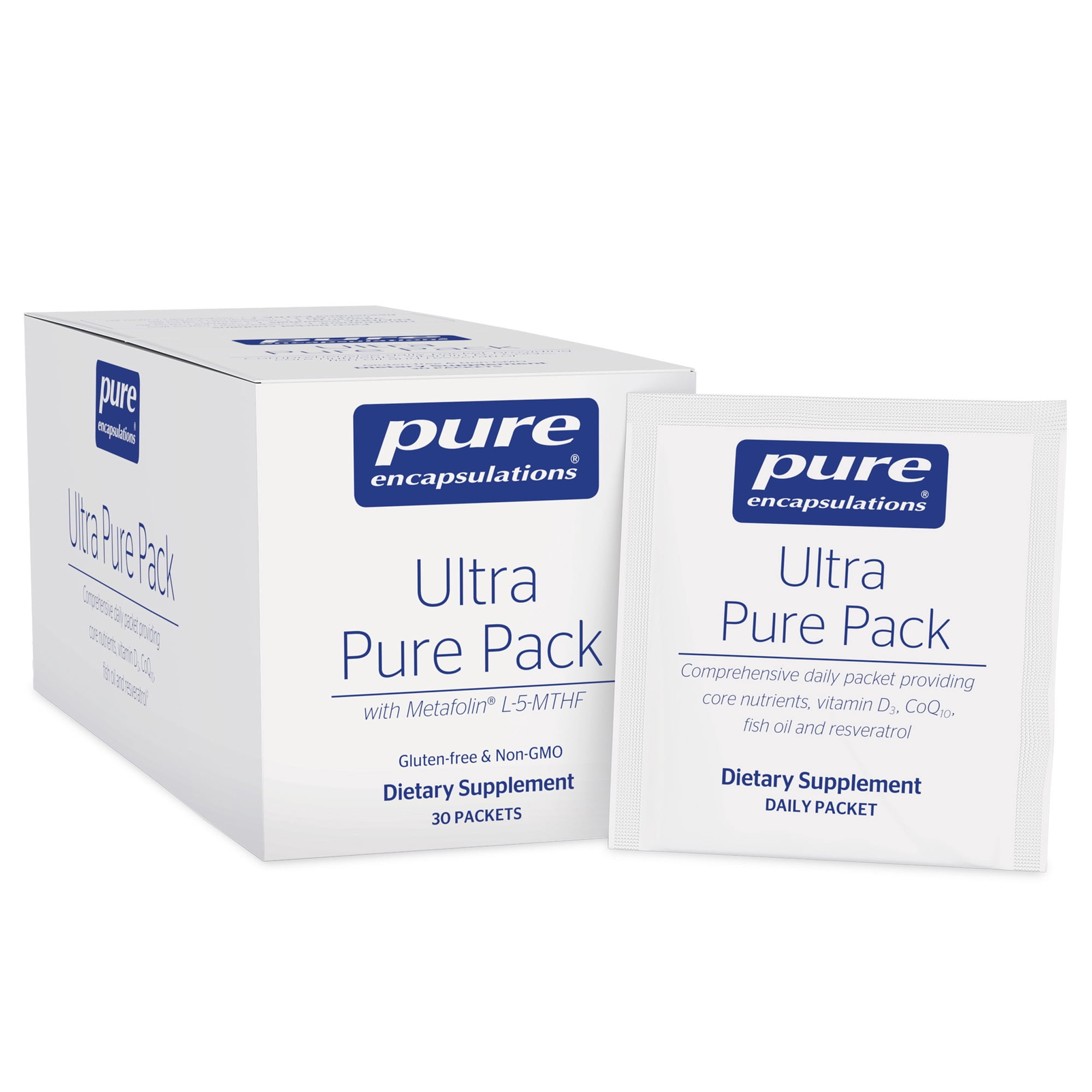 Pure Encapsulations Ultra Pure Pack - Daily Comprehensive Multivitamins - Supports Well-Being* - With Coenzyme Q10, Vitamin C & More - Non-GMO - 30 Packets