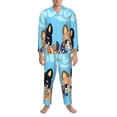 thumbnail image 3 of Goofa Bluey Pattern 2-piece Loungewear Set Men’s Sleepwear Set Soft PJs Cozy loungewear Comfy Sleep Set Winter Pajamas-Large, 3 of 7