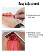 E Z Red EZR793CS Cable Stripping Tool 8 Gauge to 4/0 AWG Adjustable