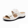 thumbnail image 2 of Jamicy Wedge Slippers for Women Dressy Slip On Comfortable Summer Breathable Shoes Floral Platform Slides for Casual Walking, 2 of 7