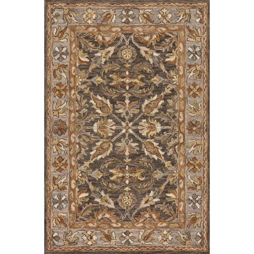 Machine Washable Area Rug 9x12, Loloi Anniston Denim / Sunset (9' x 12')