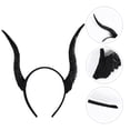 thumbnail image 3 of Diademas de parodia de Halloween, tocado único de cuerno de oveja, accesorios para fiesta de disfraces, 3 of 5