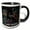 Black/White, variant on 3drose, Kikeo I Love Soccer, 11oz Magic Transforming Mug