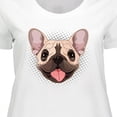 thumbnail image 4 of Inktastic French Bulldog Dog Women's Plus Size T-Shirt, 4 of 5