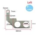 thumbnail image 1 of Universal Motorcycle 16MM stainless steel bracket for waterproof button switch, 1 of 2