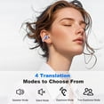 thumbnail image 4 of Wireless Earbuds, Language Translation Earphones, 3-in-1 AI Real Time Translator Earbuds, Compatible for iOS & Android, Ideal for Travel, Work & Study Headphones, 4 of 7