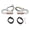 Silver, variant on M Buder High Brightness Front Fork LED Turn Signal Light Stability Fork Clamp Indicators Lights for 41MM 1.61 inches Fork Black Shell Amber White Driving Lamp for Motorbikes ATVs Off-Road Vehicles