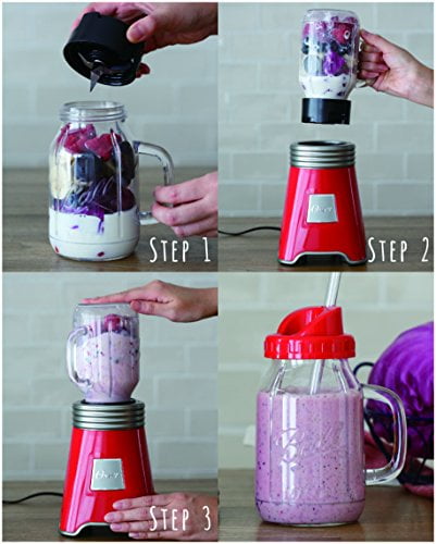 Oster - Brandclub - Oster Ball Jar Blender Mixer Red