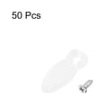 thumbnail image 3 of Uxcell Frame Turn Buttons Plastic with Screws for Hanging Pictures 0.63" x 0.24" x 0.059" Clear 50pcs, 3 of 3