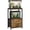 Brown, variant on 10 Gallon Aquarium Stand with 2 Drawers, 2-Tier Fish Tank Stand with Storage Shelf, Heavy Duty Metal Frame Reptile Turtle Tank Stand, 20.5" L x 11.8" W x 31.5" H, Black