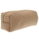 thumbnail image 5 of Bolso de mano de paja PP con cremallera, bolso de mano para lavar, monedero de playa de verano para mujer, 5 of 7