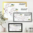 thumbnail image 4 of Designart 'Blossoming Cherry Tree and Birds' Traditional Framed Art Print, 4 of 4