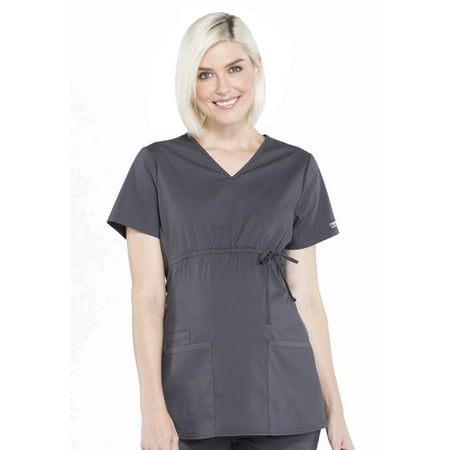 Cherokee Workwear Professionals Maternity Women's Scrubs Top Mock Wrap WW685