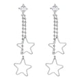 thumbnail image 2 of QIQUWOHUL 925 Sterling Silver Dangle Drop Earrings| Celestial Tassel Earrings| Star Earrings| Silver Earrings, 2 of 7
