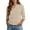 Khaki, variant on Elbow Length Tops for Women, Audhol 3/4 Length Sleeve Womens Tops V Neck Button down Shirts Business Casual Outfits Basic Tees Summer Top 2026 Beige 3/4 Sleeve Top Xxl