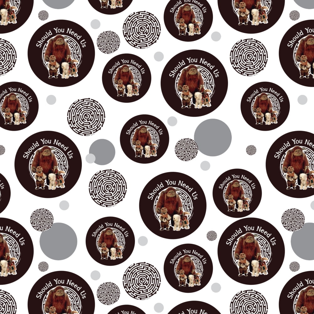 Should You Need Us Labyrinth With Ludo Hoggle and Didymus Premium Gift Wrap Wrapping Paper Roll