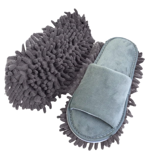 SharkTRUE Washable Microfiber Dust Mop Slippers Lazy Quick Cleaning Floor Cleaning Sl