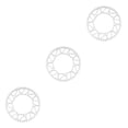 thumbnail image 4 of Youkk Alloy Crank set - Durable Precise Fit Smooth Operation - Guaranteed Compatibility Bicycles Crank 50T silver 3Set, 4 of 6