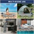 thumbnail image 5 of Folding Camping Cot with Pillow, 75" x 28" Heavy Duty Folding Bed Cot with Carry Bag for Traveling Camp Office, 5 of 9