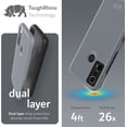 thumbnail image 3 of TUDIA MergeGrip BLU S91 Pro Case Dual Layer Heavy Duty Protective Case - Gray, 3 of 7