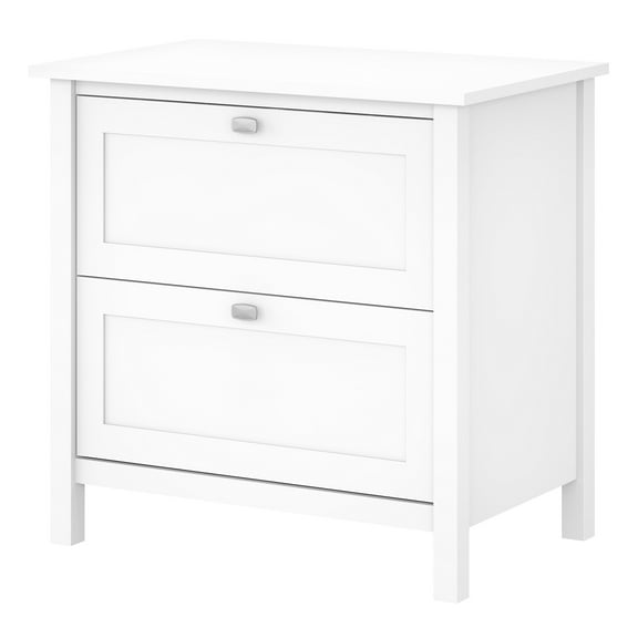 Bush Furniture Broadview 2 Drawer File Cabinet in Pure White