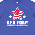 thumbnail image 4 of Inktastic Red Friday Remembering Everyone Deployed with Red American Flag Youth T-Shirt, 4 of 5