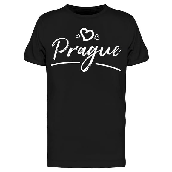 Prague Hand Written Tee Men's -Image by Shutterstock