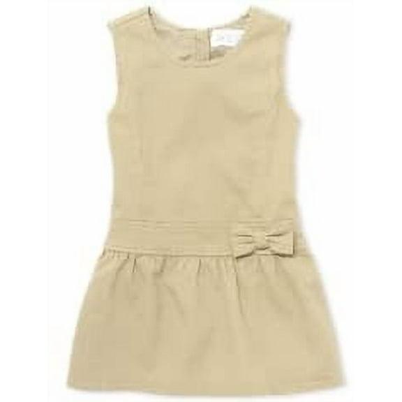 Toddler Girls Uniform Bow Jumper - sandy