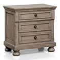 thumbnail image 3 of FOA Frigga Transitional 3-Piece Gray Wood Bedroom Set - Queen + 2 Nightstands, 3 of 10