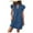 Dark Blue, variant on Efsteb Womens Summer Dresses Ruffle Short Sleeve V Neck Mini Dress Casual Loose Solid Color Cute A Line Sundress （Dark Blue，M）