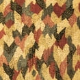 thumbnail image 1 of Ahgly Company Indoor Square Abstract Brown Modern Area Rugs, 3' Square, 1 of 4