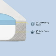 Serta Sheer Slumber 8 Medium Firm Memory Foam Mattress -Queen
