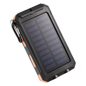 relayinert Professional Solar Power Bank Lithium Polymer Battery Fast Charging Portable Charger 2.1A 2 USB Ports Battery Pack with Dual Led 4000mah