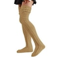 thumbnail image 4 of Lroveb Thigh High Stockings for Women Cable Knitted Socks Extra Long Winter Warm Over Knee Boot Stockings Leg Warmers Stockings, 4 of 5