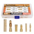thumbnail image 1 of 100 Uds 2Mm 3,5Mm 4Mm Hembra Macho Conector Tipo Bala De Plátano Dorado Para Batería Rc Esc Motor Enchufe De Cable, 1 of 1