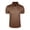 Brown, variant on StSilkitty Men's Short Sleeve Golf Shirts Summer Casual V Neck Collared T-Shirt Lightweight Beach Vacation Tops