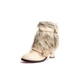 thumbnail image 5 of Hades Shoes H-ELEN Animal friendly fur and synthetic leather low boot shoes 8 / Black, 5 of 6