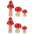 thumbnail image 5 of Worgeous Adorable Red Plastic Mushroom Decor for Shelf and Garden Decoration 6pcs Mini Size, 5 of 8