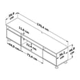 thumbnail image 4 of Mueble para TV Playcon Sofia para Pantallas de 75 pulgadas Gris, 4 of 4