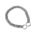 thumbnail image 2 of Dog Chain Collar Pet Iron Metal Double Chain Row Neck Leash Gear Choke Chain Walking Training for Small Medium Large Dogs, 2 of 6
