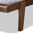 thumbnail image 2 of Baxton Studio Kaia Mid-Century Modern Walnut Brown Finished Wood King Size Platform Bed Frame, 2 of 9